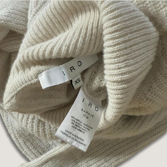 IRO Turtleneck Sweater Ivory XS - Picture 3 of 3